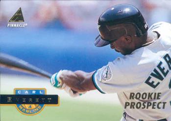 #252 Carl Everett - Florida Marlins - 1994 Pinnacle Baseball