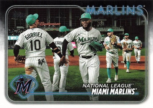#252 Miami Marlins - Miami Marlins - 2024 Topps Baseball