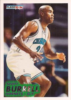 #252 Scott Burrell - Charlotte Hornets - 1993-94 Fleer Basketball