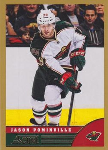 #252 Jason Pominville - Minnesota Wild - 2013-14 Score - Gold Hockey