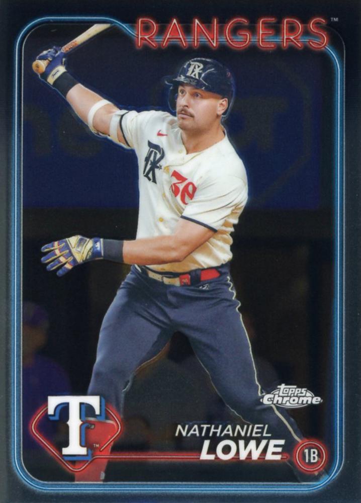 #252 Nathaniel Lowe - Texas Rangers - 2024 Topps Chrome Baseball