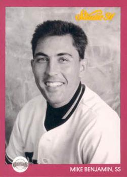 #252 Mike Benjamin - San Francisco Giants - 1991 Studio Baseball
