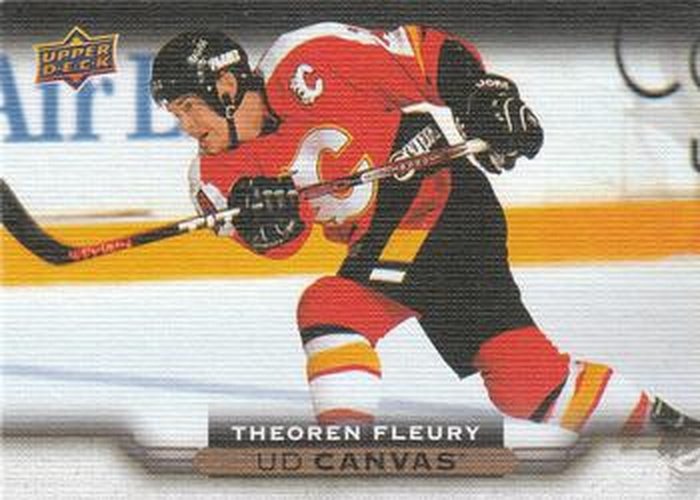 #C252 Theoren Fleury - Calgary Flames - 2015-16 Upper Deck - UD Canvas Hockey