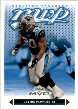 #252 Julius Peppers - Carolina Panthers - 2003 Upper Deck MVP Football