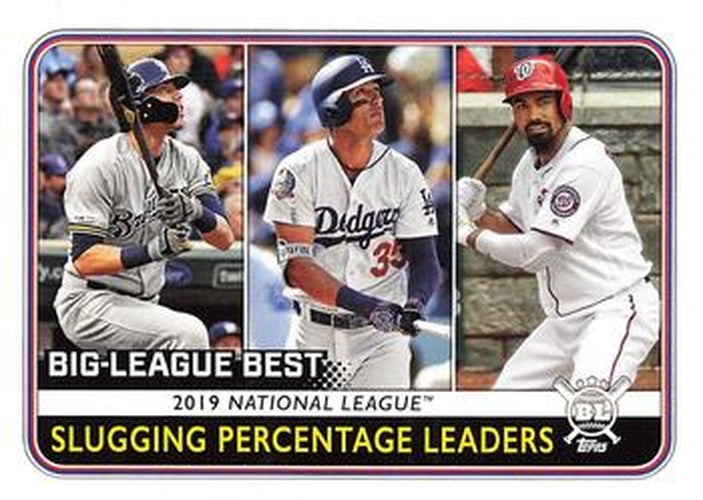 #252 Christian Yelich / Cody Bellinger / Anthony Rendon - Milwaukee Brewers / Los Angeles Dodgers / Washington Nationals - 2020 Topps Big League Baseball