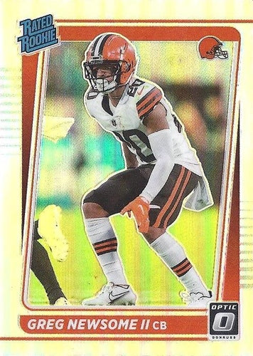 #252 Greg Newsome II - Cleveland Browns - 2021 Donruss Optic - Holo Football