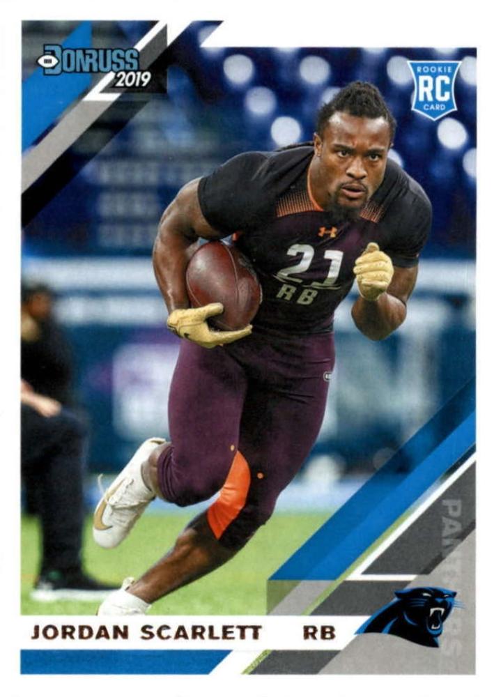 #252 Jordan Scarlett - Carolina Panthers - 2019 Donruss Football