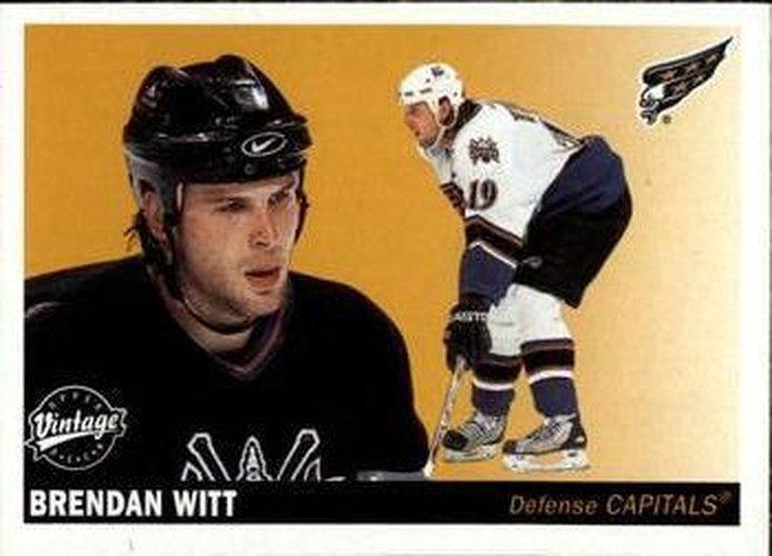#252 Brendan Witt - Washington Capitals - 2002-03 Upper Deck Vintage Hockey