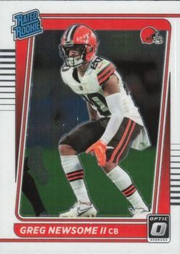 #252 Greg Newsome II - Cleveland Browns - 2021 Donruss Optic Football
