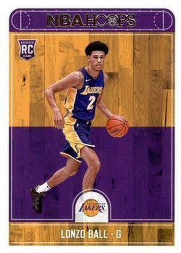 #252 Lonzo Ball - Los Angeles Lakers - 2017-18 Hoops Basketball