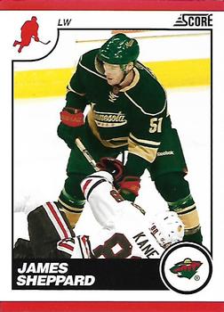 #252 Jameseppard - Minnesota Wild - 2010-11 Score Hockey