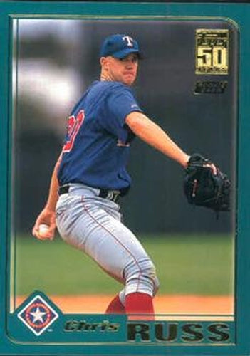 #T252 Chris Russ - Texas Rangers - 2001 Topps Traded & Rookies Baseball