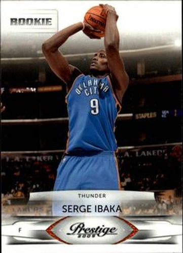 #253 Serge Ibaka - Oklahoma City Thunder - 2009-10 Panini Prestige Basketball