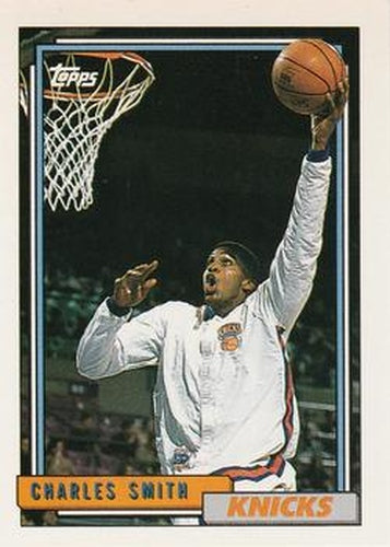 #253 Charles Smith - New York Knicks - 1992-93 Topps Basketball