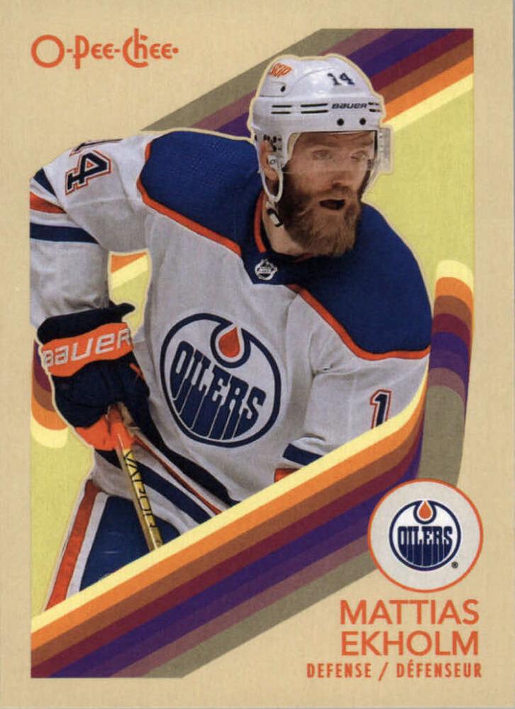 #253 Mattias Ekholm - Edmonton Oilers - 2023-24 O-Pee-Chee - Retro Hockey