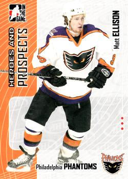 #253 Matt Ellison - Philadelphia Phantoms - 2005-06 In The Game Heroes and Prospects Hockey