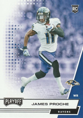 #253 James Proche - Baltimore Ravens - 2020 Panini Playoff Football