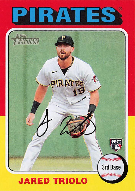 #253 Jared Triolo - Pittsburgh Pirates - 2024 Topps Heritage Baseball