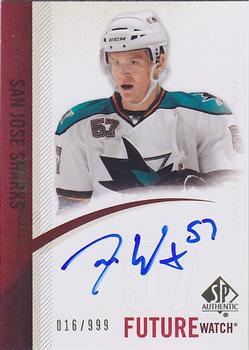#253 Tommy Wingels - San Jose Sharks - 2010-11 SP Authentic Hockey