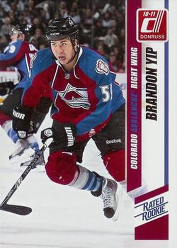#253b Brandon Yip - Colorado Avalanche - 2010-11 Donruss Hockey