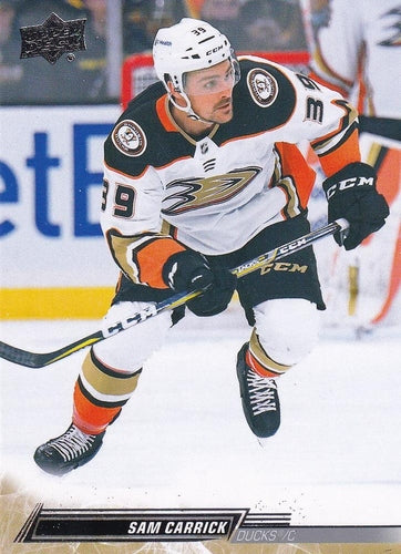 #254 Sam Carrick - Anaheim Ducks - 2022-23 Upper Deck Hockey