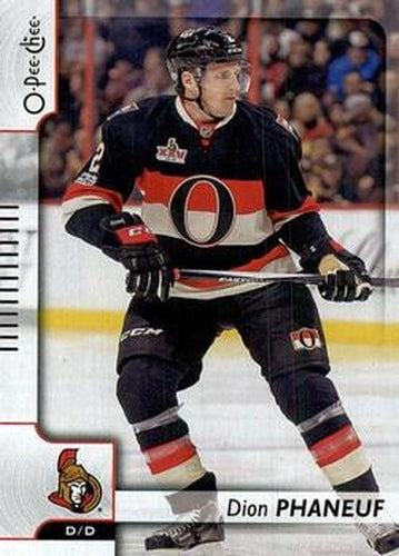 #254 Dion Phaneuf - Ottawa Senators - 2017-18 O-Pee-Chee Hockey