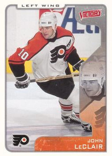 #254 John LeClair - Philadelphia Flyers - 2001-02 Upper Deck Victory Hockey