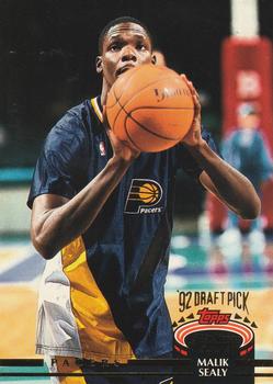 #254 Malik Sealy - Indiana Pacers - 1992-93 Stadium Club Basketball