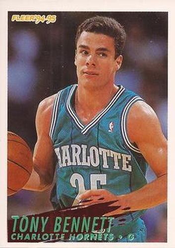 #254 Tony Bennett - Charlotte Hornets - 1994-95 Fleer Basketball