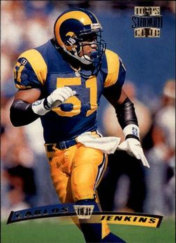 #254 Carlos Jenkins - St. Louis Rams - 1996 Stadium Club Football