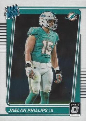 #254 Jaelan Phillips - Miami Dolphins - 2021 Donruss Optic Football
