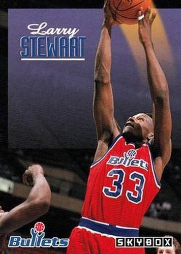 #254 Larry Stewart - Washington Bullets - 1992-93 SkyBox Basketball