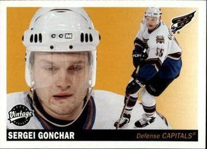 #254 Sergei Gonchar - Washington Capitals - 2002-03 Upper Deck Vintage Hockey
