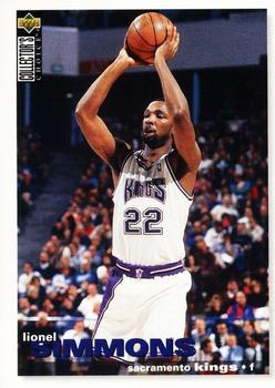 #254 Lionel Simmons - Sacramento Kings - 1995-96 Collector's Choice Basketball