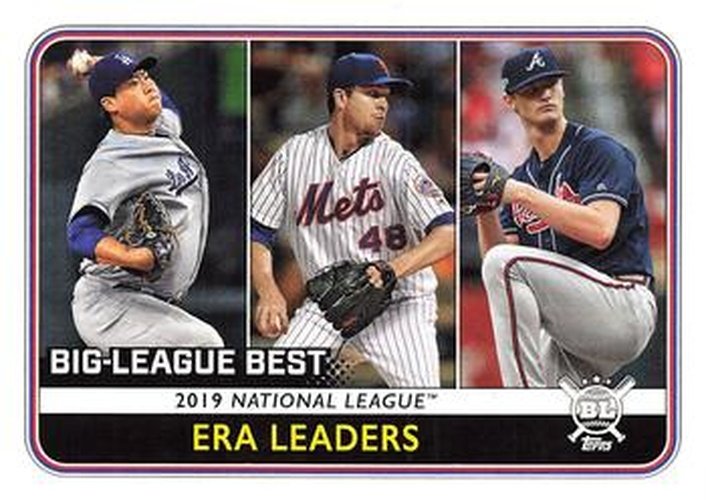 #254 Hyun-Jin Ryu / Jacob deGrom / Mike Soroka - Los Angeles Dodgers / New York Mets / Atlanta Braves - 2020 Topps Big League Baseball