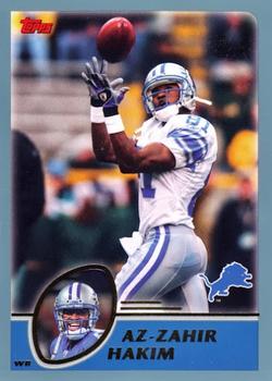 #254 Az-Zahir Hakim - Detroit Lions - 2003 Topps Football
