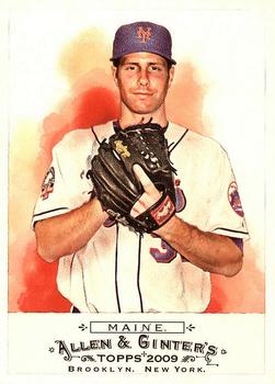 #254 John Maine - New York Mets - 2009 Topps Allen & Ginter Baseball