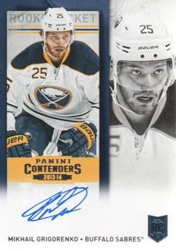 #254a Mikhail Grigorenko - Buffalo Sabres - 2013-14 Panini Contenders Hockey