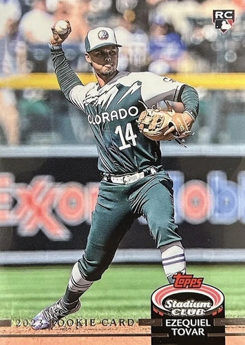 #254b Ezequiel Tovar - Colorado Rockies - 2023 Stadium Club Baseball