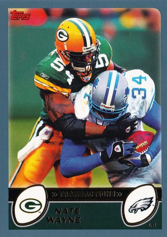 #255 Nate Wayne - Philadelphia Eagles - 2003 Topps Football