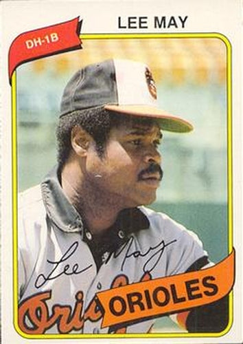 #255 Lee May - Baltimore Orioles - 1980 O-Pee-Chee Baseball