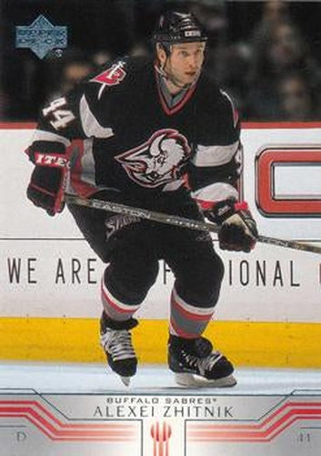 #255 Alexei Zhitnik - Buffalo Sabres - 2001-02 Upper Deck Hockey