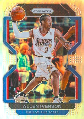 #255 Allen Iverson - Philadelphia 76ers - 2021-22 Panini Prizm - Silver Basketball