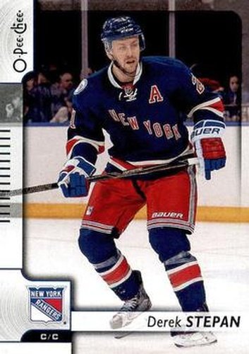 #255 Derek Stepan - New York Rangers - 2017-18 O-Pee-Chee Hockey