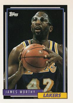 #255 James Worthy - Los Angeles Lakers - 1992-93 Topps Basketball