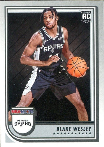 #255 Blake Wesley - San Antonio Spurs - 2022-23 Hoops Basketball
