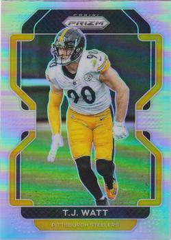 #255 T.J. Watt - Pittsburgh Steelers - 2021 Panini Prizm - Silver Football