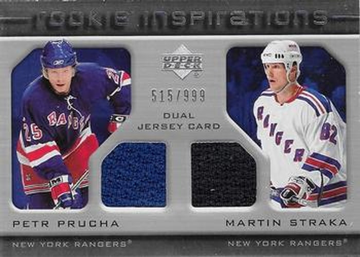 #255 Petr Prucha / Martin Straka - New York Rangers - 2005-06 Upper Deck Rookie Update Hockey