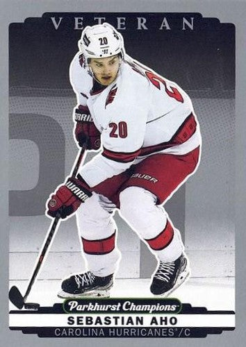 #255 Sebastian Aho - Carolina Hurricanes - 2022-23 Parkhurst Champions - Silver Hockey