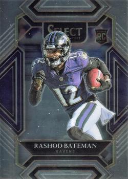 #255 Rashod Bateman - Baltimore Ravens - 2021 Panini Select - Black and Gold Prizm Die Cut Football